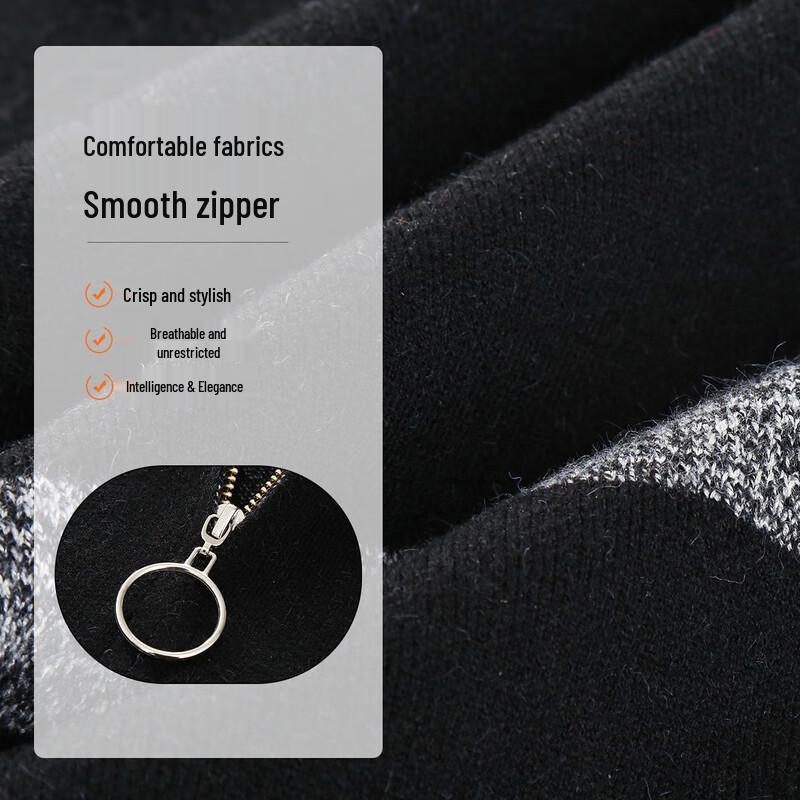 Qianlian Mid-Aged Women's Spring Hooded Knit Cardigan