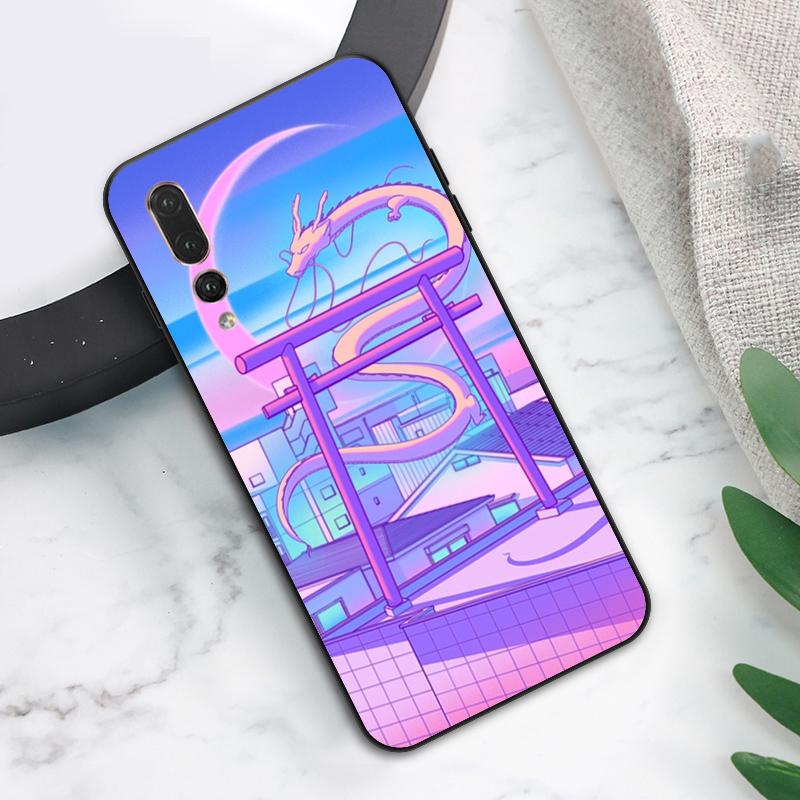 Pastel Japan Kyoto City Case For Huawei Nova 12s 12i 11i 8i 7i Y73 Y70 Y90 Y60 Y72 Y61 Y91 9 10 SE P40 Lite P30 Pro