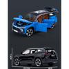 1/24 NIO ES8 SUV Alloy New Energy Car Model Diecast Metal Toy Vehicles Car Model High Simulation Sound and Light Childrens Gifts