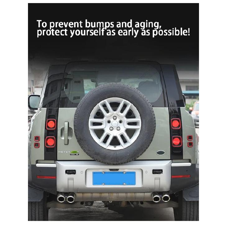 For Land Rover Defender 90 110     2024 2025 Car Tail Light Covers Rear Brake Light Decoration Car Accessories