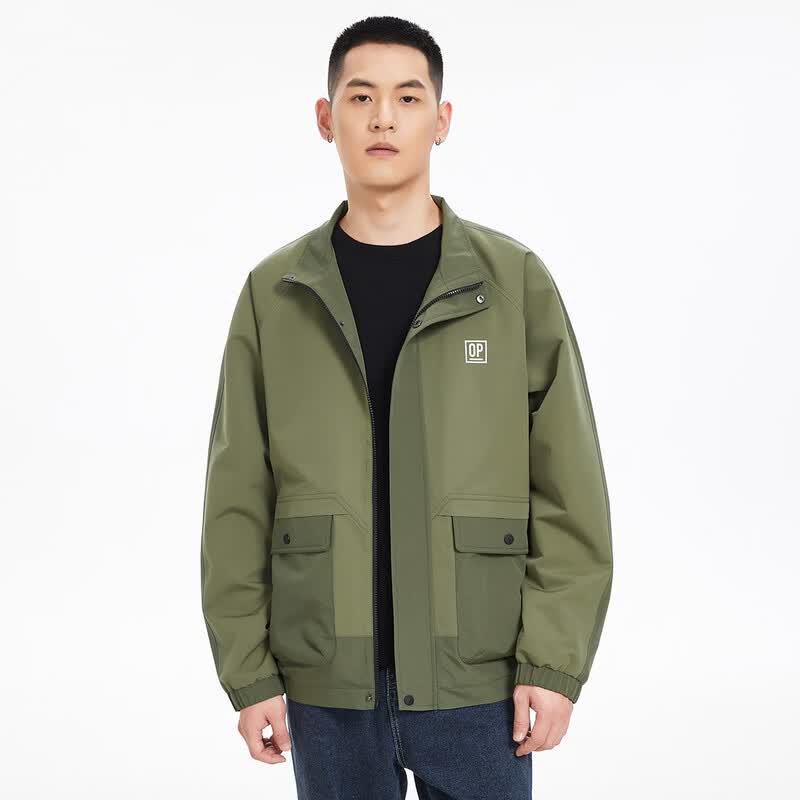 OVERPROTECTION it OP Men s Stand-Collar Multi-Pocket Outdoor Jacket XL