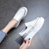 Fashion Loafers Women's Thick Soles Increase in Height White Shoes Women's Casual Shoes Height Increasing Shoes