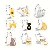 3pcs Stainless Steel Cookie Cutters In The Shape of Cats, Pastry Cutting Molds, Creative Baking Tools for The Kitchen