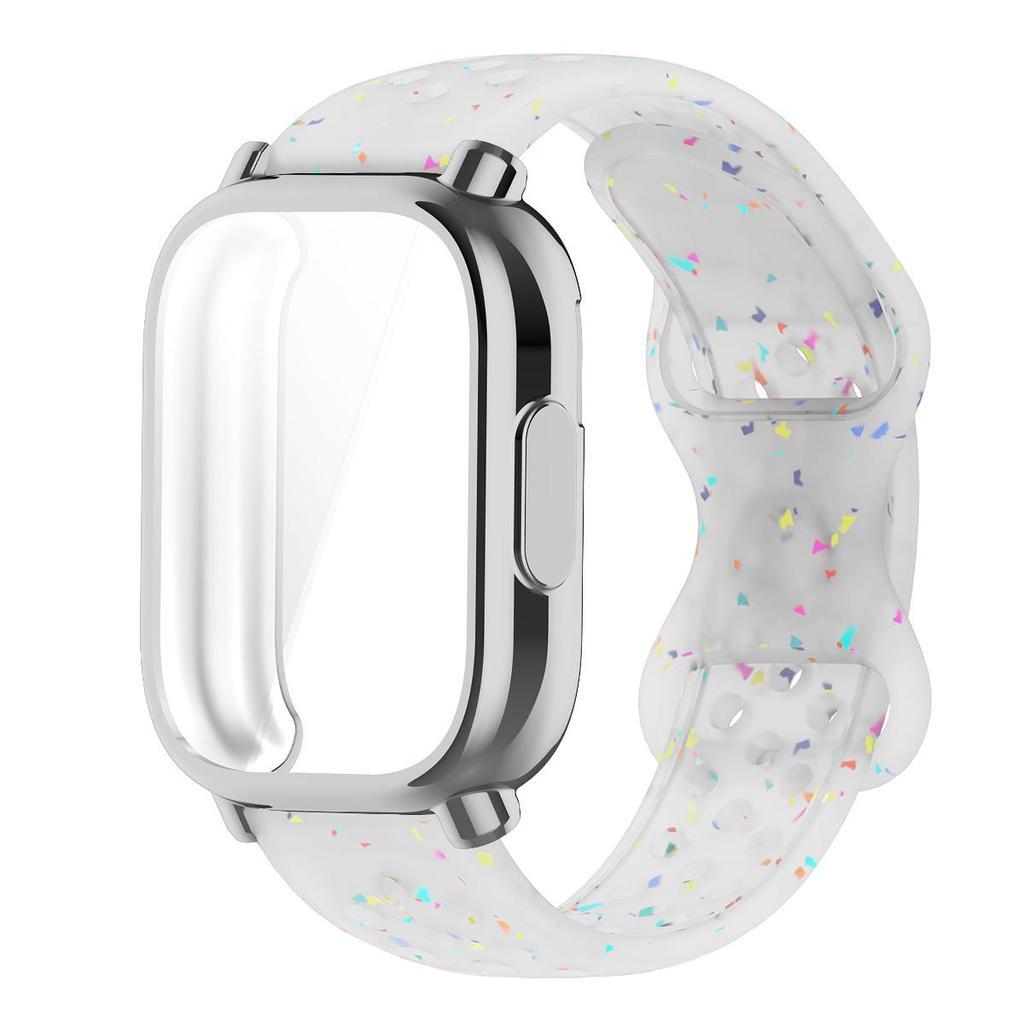 Řemínek+Pouzdro Pro Xiaomi Redmi Watch 5 active 5 Lite Ochranný Kryt Celý Displej TPU Měkký Kryt a Silikonový Prodyšný Sportovní Pásek
