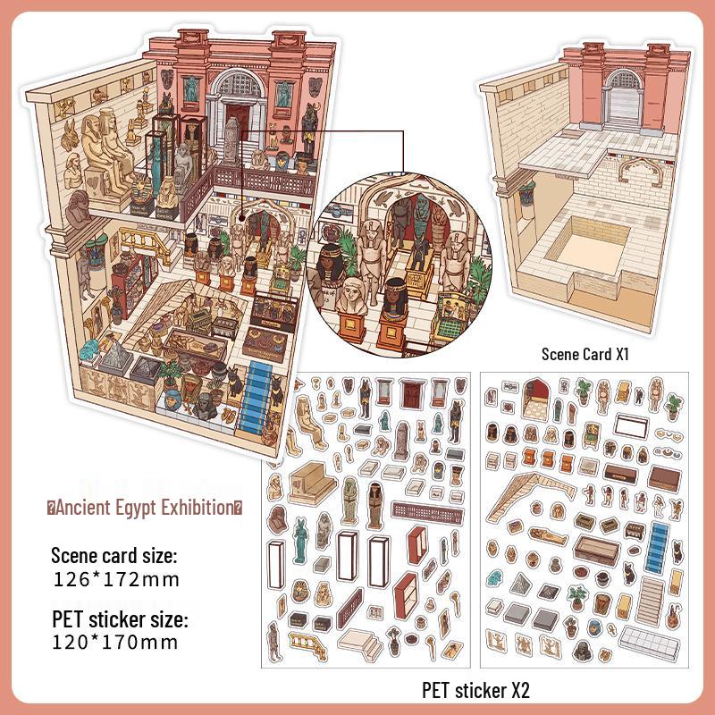 PaperMore 2.5D Scenic Sticker Kit: Little Corner Eighth Wave for Kids  Creative Journaling & DIY Relaxation
