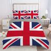 Simple British British Expired Three-Piece Digital Printing Quilt Cover Bedding Home Textiles