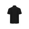 Under Armour Solid Color Double Placket Collared Short Sleeve Polo Shirt Men Tops Black 1377362-001