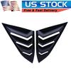 Glossy Black Quarter Window Louver Cover Trim Fits Honda Civic 2016~21 Side Vent