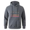 Printed Long Sleeve Teens Autumn Gray Black Hooded Sweatshirt Sportswear Hoodie