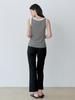LE STUDIO Comfort Semi Bootcut Slacks (Bk)