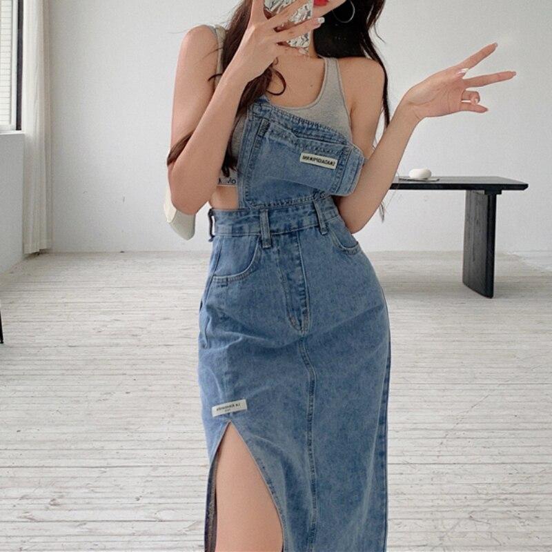 Buy Zoki Korean Women Denim Dress 