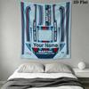 Martini Racing Custom Name Wall Tapestry Aesthetic Wall Hanging Printed Fabric Blanket Decorative Tapestries for Bedroom Living Room Home Decor