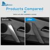 Carbon Fiber Door Pull Cover Sticker for BMW Z4 E85 E86 2003-2008 Interior Trim