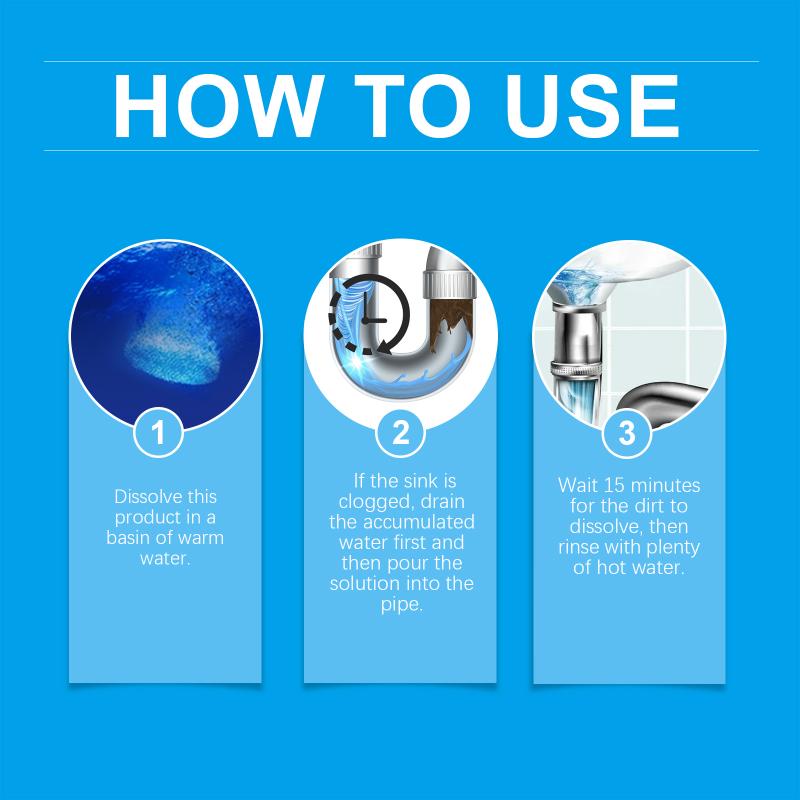 Jue-Fish 12Pcs Pipe Dredges Effervescent Tablets, Dissolves Toilet Floor Drains, Kitchen Sewer Clogs Deodorant Tablets