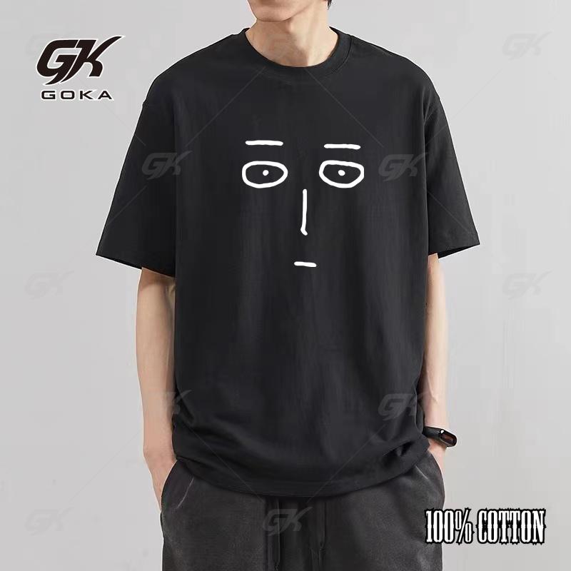 

Qiyu One Punch Superman T-shirt Short Sleeve Anime Peripheral Pure Cotton Couple s Wea,anime Printed T-shirt Tops, harajuku S