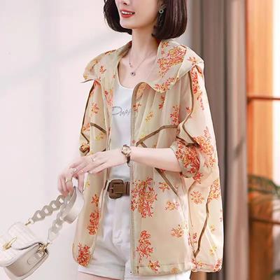 Große Größe UV Sonnenschutz Kleidung Damen Sommer Outdoor All-Match Atmungsaktive Lose Jacke
