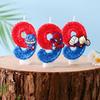 Creative Digital Birthday Candles with Cartoon Characters for Children's Cake Decoration