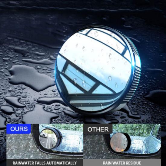 1 Pair Blind Spot Mirror 360° Wide Angle Convex Side Car Rear View Mirror Parts