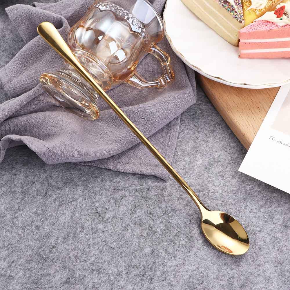 Dessert Mixing Flatware Tableware Long Handle Home Ice Cream Spoon Spoon Teaspoons Coffee Spoon