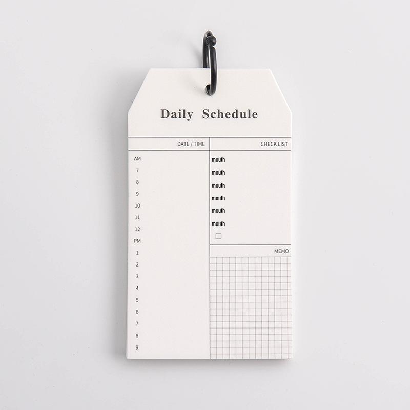 Creative Stationery: Ring-bound Planner with Sticky Notes & Portable Memo Pad