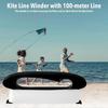Rope Reel With Kite Cord, Cable Winch Rope Pulley, Kite Cord, Flying Kite Polyline With Twisted Board, Outdoor Sports Tool (5pcs, Black)