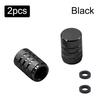 Aluminum Alloy Automobile Tire Valve Cap Three-Slot Circular Universal Valve Core Vacuum Tire Tire Pressure Monitoring Valve Cap Valve Stems 1