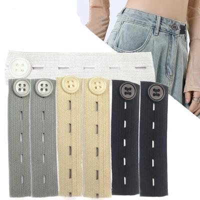 1/6 Pcs Belt Tight Trousers Jeans Waist Extenders Pants Button Skirts Maternity Garment Button Hooks No Sewing Require Buttons