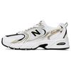 Nb 530 Series Retro Comfortable Mesh Fabric Synthetic Leather Low-Top Casual Running Shoes Unisex Sneaker White Black MR530UNI