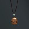Retro Green Sandalwood Scented Pendant Necklace - Openable Scent Ball Box, Sweater Chain, Car Ornament for Men and Women