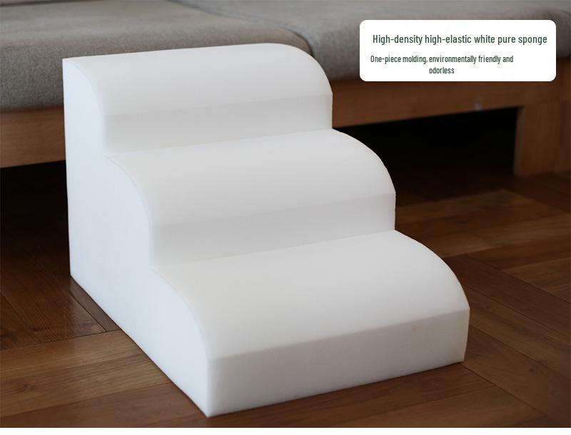 Schůdky a rampa pro domácí zvířata: Odnímatelné, pratelné pěnové schůdky pro kočky a psy, ideální k postelím a pohovkám