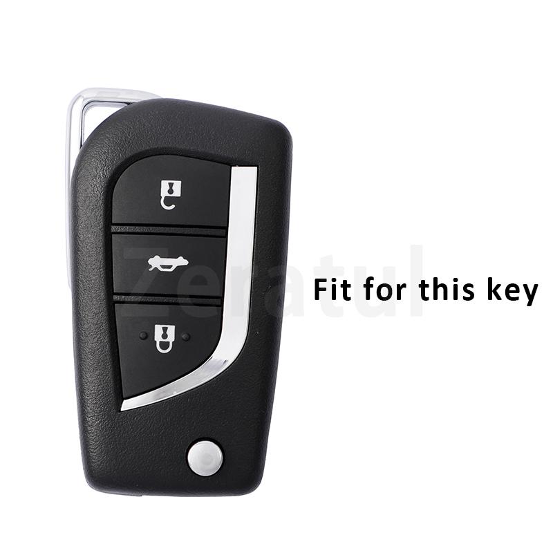TPU Leather Car Key Cover Case Shell for Toyota Auris Corolla Avensis Verso Yaris Aygo Scion TC IM Camry RAV4 Forturner Hilux