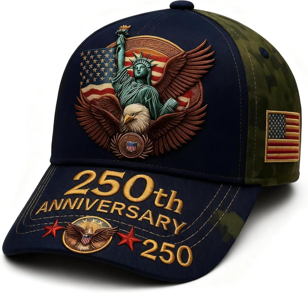 250Th Anniversary Usa Baseball Hat Eagle 250 Year American Anniversary Cap Patriotic Marine Veterans Hat