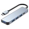 Hub Splitter di Espansione Dock Type-C con Scocca in Lega di Alluminio per Periferiche Computer