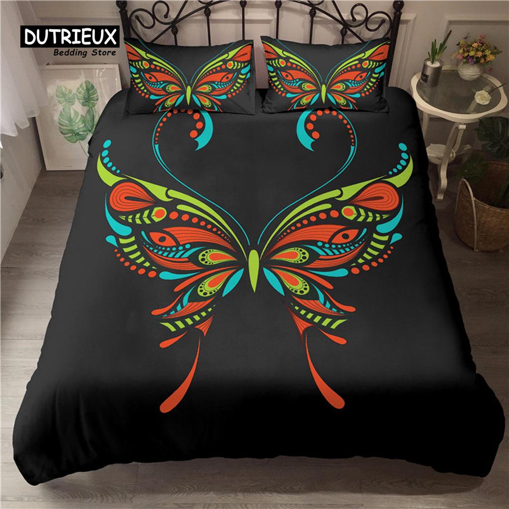 Durable Lightweight Animals Cartoon Owl Butterfly Elephant 3D Print Turtle For Child Adults Polyester King Comforter