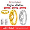 Heart-Shaped Gold & Silver Band Casting Mold for Jewelry Crafting