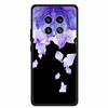 Phone Case For Honor Magic8 5G Soft TPU Black Silicone Cover For Honor Magic 8 2025 Case Coque Cartoon Flowers Protective Funda