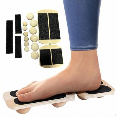 Single Board Foot Stretcher Stability Exercise Indoor Versatile Wooden Anti Slip Balance Training