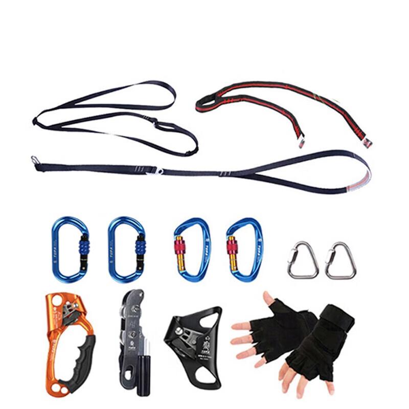 

Засоби безпеки для скелелазіння та спелеології на відкритому повітрі з пристроєм для підйому/спуску