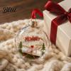 DIY Craft Ornaments for Holidays 3D Clear Ball Christmas Ornament Holiday Message Keepsake Acrylic Party Supplies Tree Hanging Decoration
