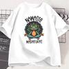 Funny Frog SelfCare TShirt Unisexs Womens Short Sleeves Oversize Cottagecore Namaste TShirt Couples Clothing Streetwear