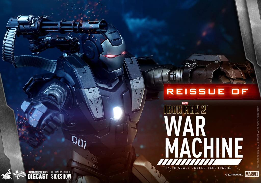 Movie Masterpiece DIECAST Iron Man 2 War Machine Scale Figure Silver [Re-release] 1/6