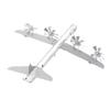 Flugzeug Windspiel Metall Windmühle Flugzeug Windspiel Skulptur für Hof Garten Skulptur