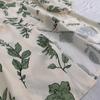 Leaf Printed Blouses Women Turn Down Collar Short Sleeve Elegant Shirts Casual Office Button Vintage Tops Autumn Blusas
