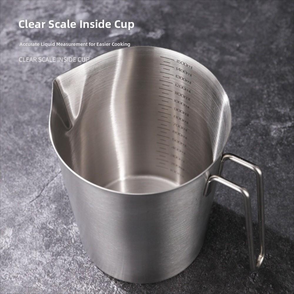 Thickened Laboratory Beaker Inner Scale Design Liquid Pull Flower Cup Measuring Cups Kitchen Tool