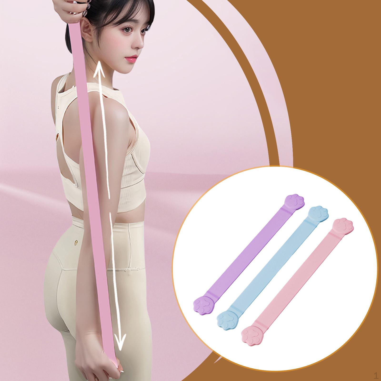 3 Pieces Pulling Rope Tension Compact Portable Fitness Resistance Band for Office Pilates cat paw