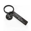 Keychain Pendant Drive Safe Love You Holiday Gift Stainless Steel Keychain Stainless Steel Keychain for Backpack Bag Pendant