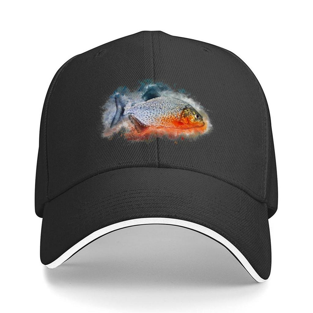 Red piranha Serrasalmus nattereri Baseball Cap designer cap Rave Icon Fashion Beach Baseball Unisex Womens