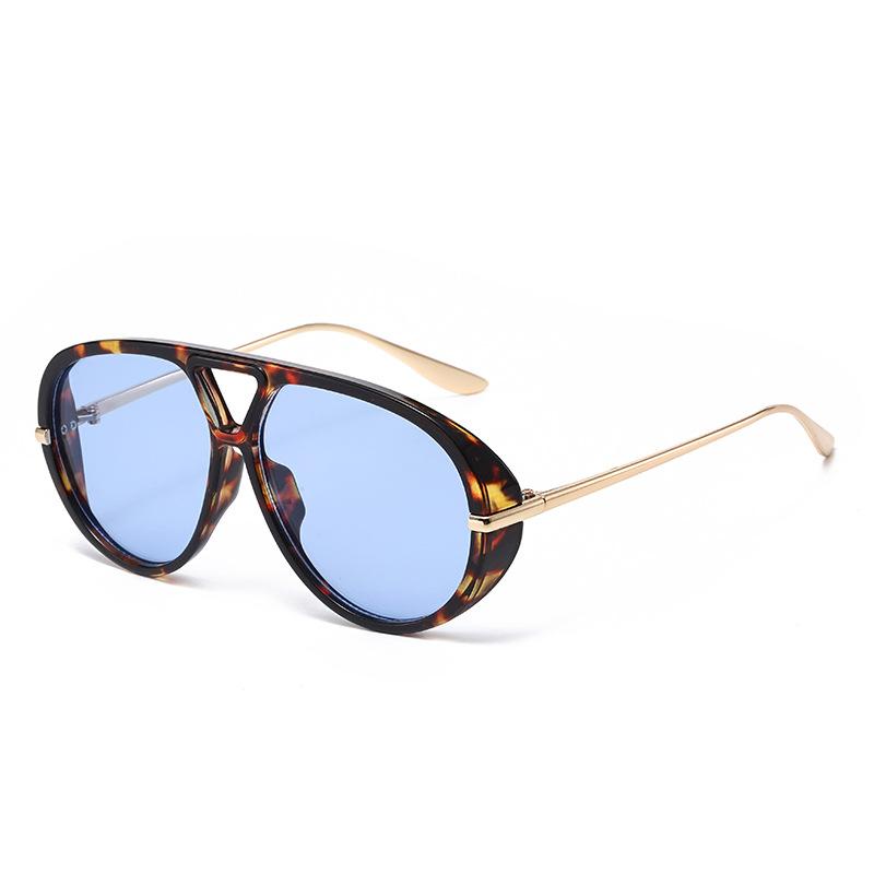 New Vintage Pilot Round Sunglasses Women Men Metal Frame Sun Glasses Circular Eyewear Sunglasses for Male Female Eyeglasses