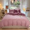 BULUNO BL-021 Solid Color Washed Cotton Four-Piece Bedding Set
