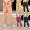 Elastic Waist Cotton Linen Loose Casual Pants for Women - Spring/Summer Collection